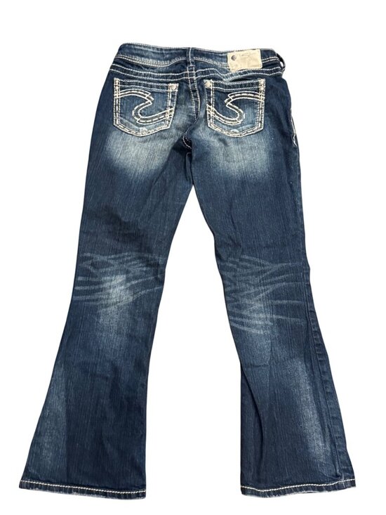 Silver Jeans Co. Denim - Silver Jeans Co. Suki Womens Bootcut Denim Jeans W29/L30 Medium Wash Faded Stitc